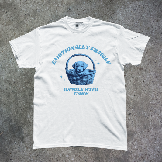 EMOTIONALLY FRAGILE HANDLE WITH CARE TEE